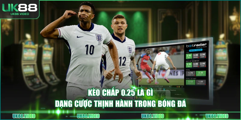 Kèo chấp 0.25 là gì - Dạng cược thịnh hành trong bóng đá