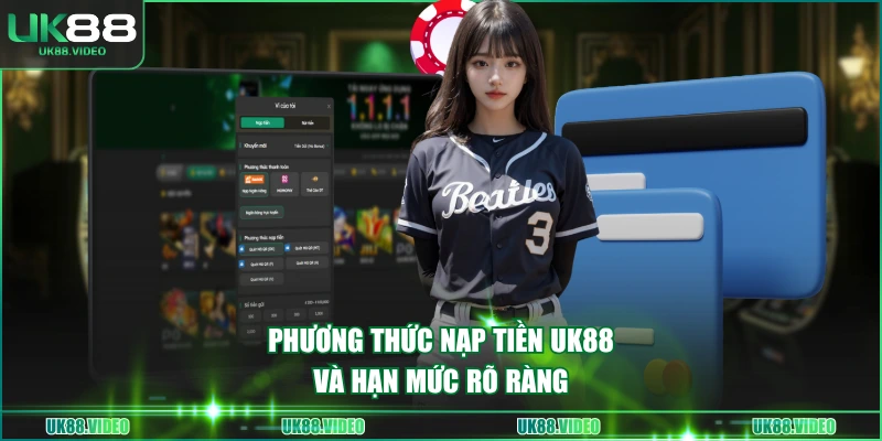 Phương thức nạp tiền UK88 và hạn mức rõ ràng