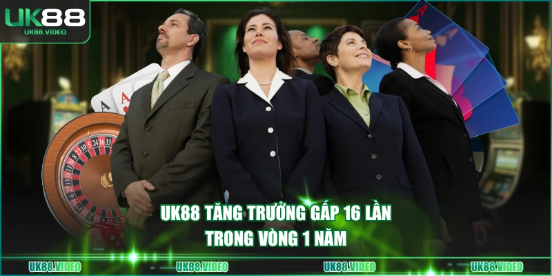 UK88 tăng trưởng gấp 16 lần trong vòng 1 năm